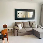 Puesta Del Sol En Playa Arena Apartamento